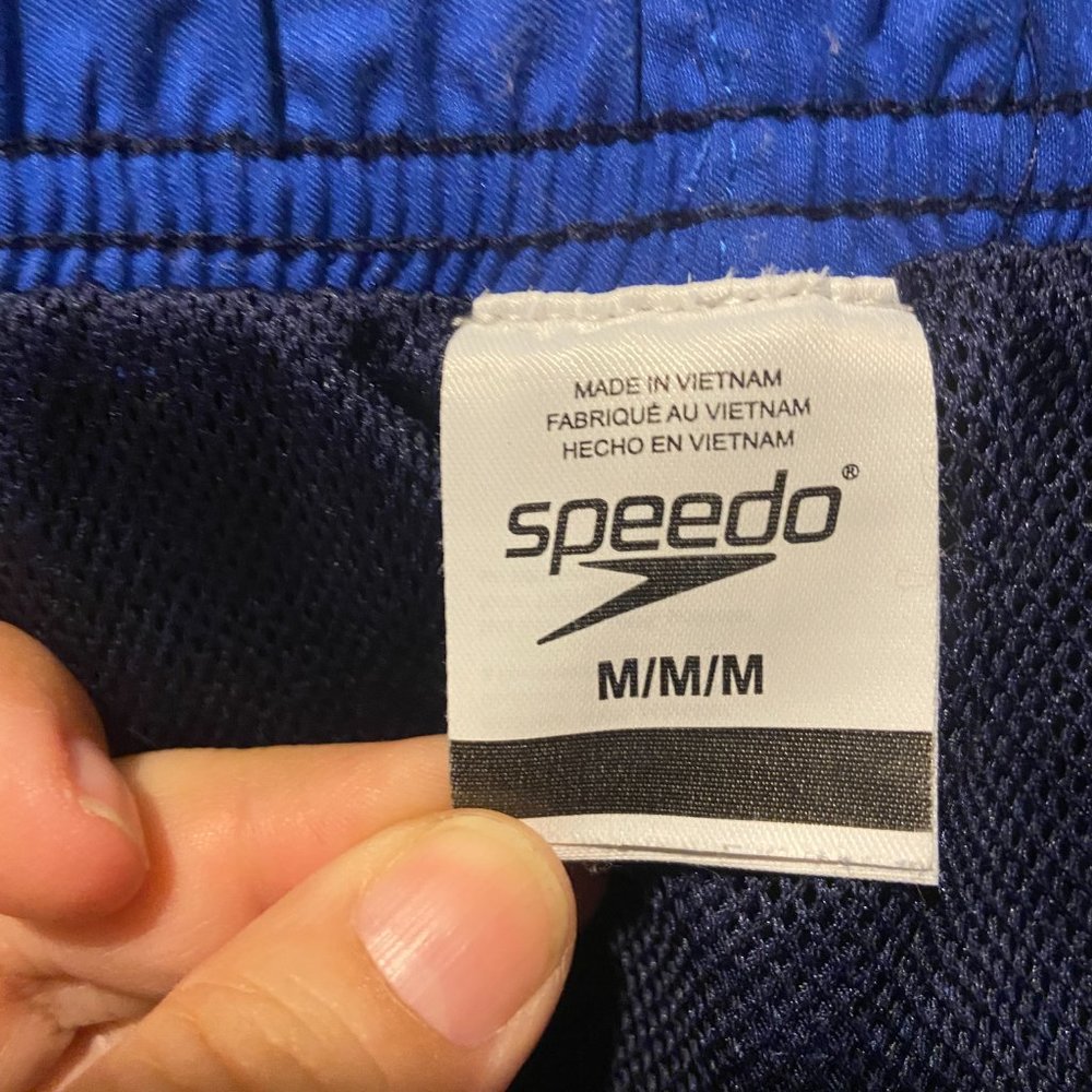 Speedo Men's Swim Trunk blue shorts size Medium - Picture 7 of 9